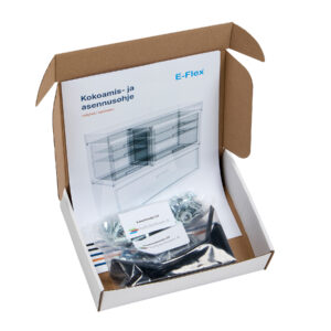 152 cm päädystä aukeava hyllykkö / laatikosto vetolaatikoilla