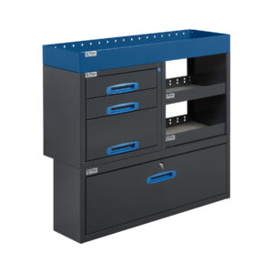 100 cm hyllykkö / laatikosto avohyllyillä kapea alakaappi