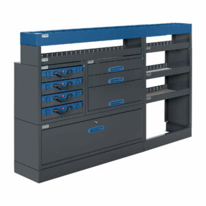 205 CM HYLLYKKÖ LAATIKOSTO SALKUILLA CUSTOM, korkeus 123 cm