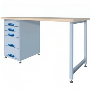 167 cm työpöytä halliin vetolaatikoilla