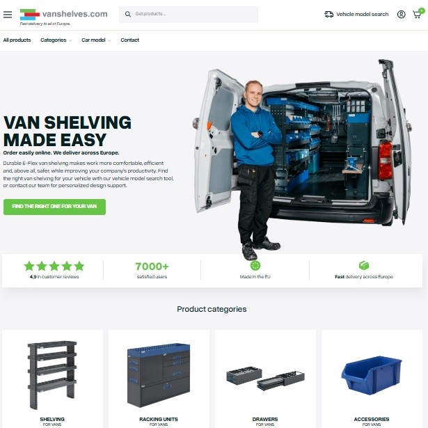 Vanshelves.com on Suomen Pakuhylly Oy:n uusi verkkokauppa Euroopan laajuiseen myyntiin